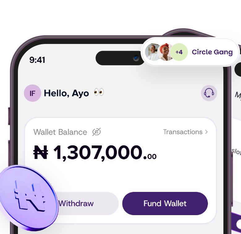 CircleFunds app on mobile